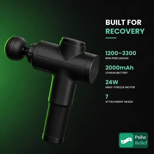 PulseRelief™ Pro Massage Gun | High-Performance Percussion Therapy - PulseRelief™