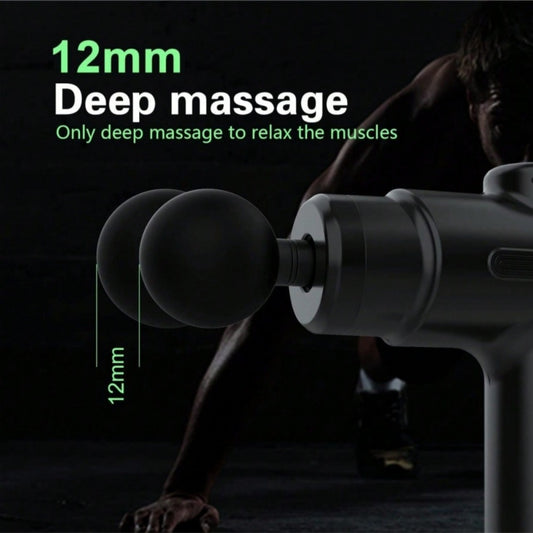 PulseRelief™ Pro Massage Gun — 12H Battery, 12mm Deep Tissue, 8 Professional Heads
